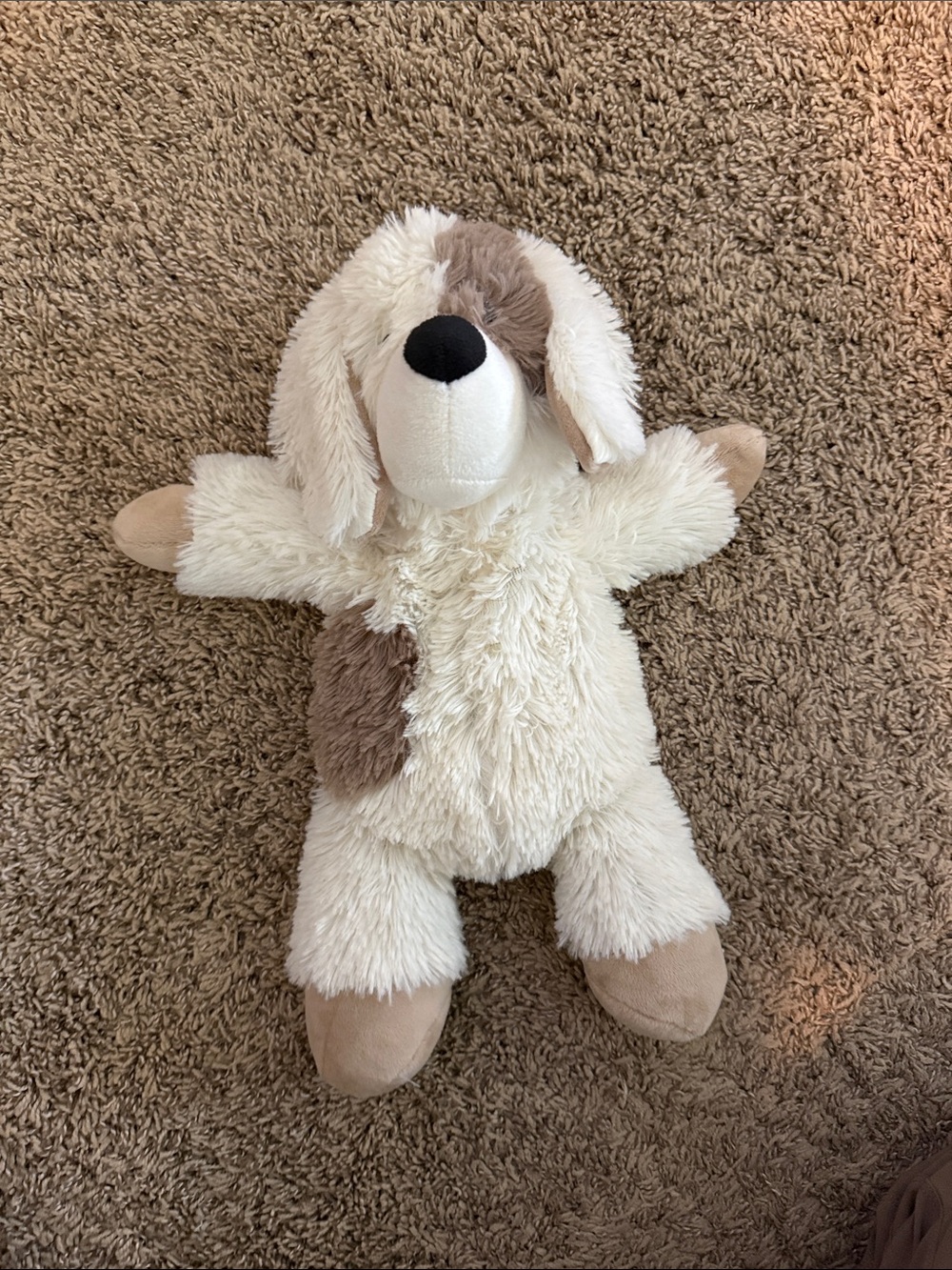 Warmies White & Brown Bear